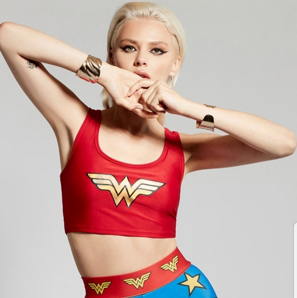 dc comics wonder woman sports bra